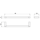 Jika Pure 40 cm törölközőtartó króm