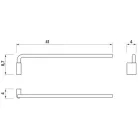 Jika Pure 41 cm forgatható törölközőtartó króm (3813B10044001)