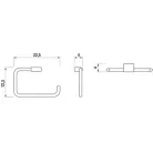 Jika Pure törölközőtartó gyűrű króm (3813B40040001)