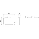 Jika Pure törölközőtartó gyűrű magasított króm (3813B40044001)