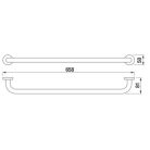 Jika Mio 66 cm törölközőtartó króm (3817420040001)