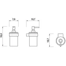 Jika Pure szappanadagoló mattüveg króm (3833B20041001)