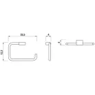 Jika Pure fedél nélküli WC papír tartó króm 3843B20041001