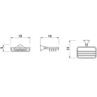 Jika Heritage fali szappantartó rácsos króm (3853H30040001)