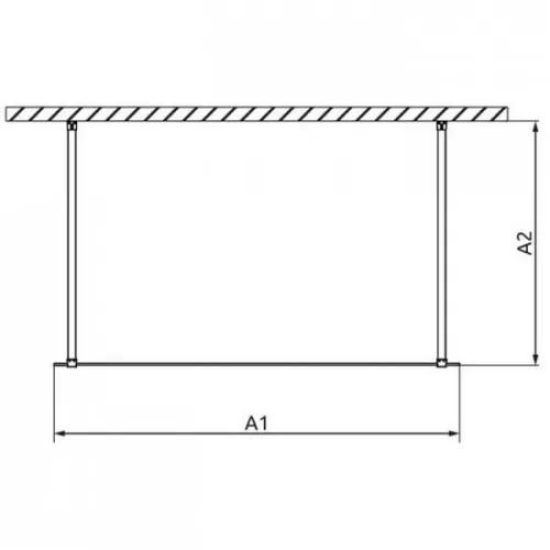 RADAWAY MODO NEW Black I 120 Walk-in zuhanyfal fekete profil 388124-54-01