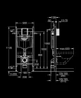 GROHE Rapid SL projekt WC-tartály, falsík mögötti szerelőkeret, 1.13 m (38840000)