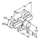 Kludi Zenta egykaros zuhany csaptelep króm (388700575)