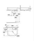 Grohe Euro Ceramic Pultra ültethető mosdókagyló 60 cm (39337000)