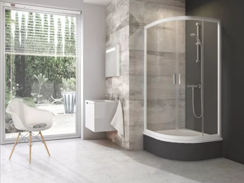 Ravak Blix BLCP4 80x80 SABINA zuhanykabin fehér+transparent