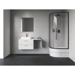   Ravak Blix II NBLCP4 Sabina 90x90 zuhanykabin fekete+transparent