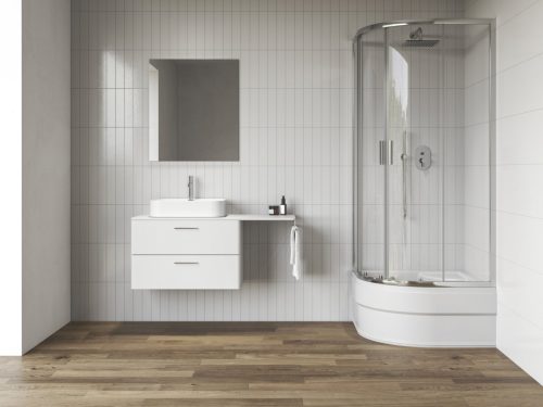 Ravak Blix II NBLCP4 Sabina 90x90 zuhanykabin krómhatású+transparent