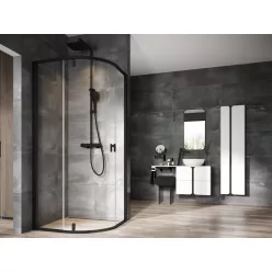 Ravak Nexty NSKK3-90 zuhanykabin fekete+transparent