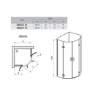 Ravak SmartLine SMSKK4 80x80 zuhanykabin króm+transparent