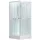 Roltechnik SIMPLE SQUARE szögletes zuhanybox 80 transparent üveg fehér profil 4000692 rajza