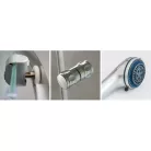 Roltechnik SIMPLE SQUARE szögletes zuhanybox 80 transparent üveg fehér profil 4000692