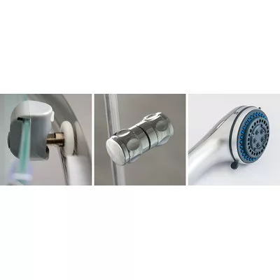 Roltechnik SIMPLE SQUARE szögletes zuhanybox 80 transparent üveg fehér profil 4000692