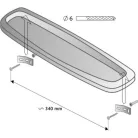 Bisk Oceanic piperepolc 59 cm fehér műanyag 40242