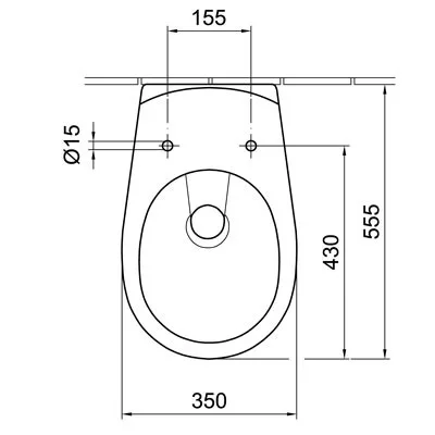 Alföldi Saval mélyöblítésű hátsó kifolyású WC csésze fehér 4056 59 01