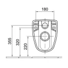 Alföldi Saval mélyöblítésű hátsó kifolyású WC csésze fehér 4056 59 01