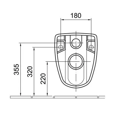 Alföldi Saval mélyöblítésű hátsó kifolyású WC csésze fehér 4056 59 01