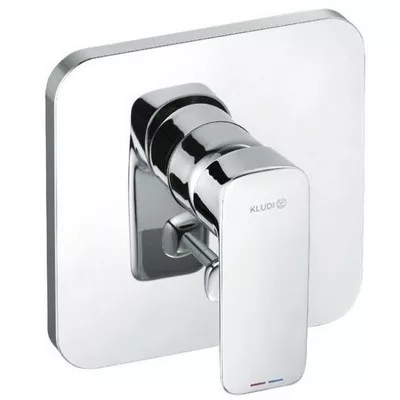 Kludi PURE&STYLE süllyesztett kád és zuhany csaptelep króm külső rész 406500575 rajza