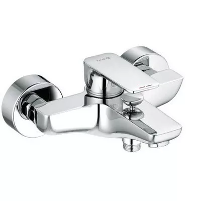 Kludi PURE&STYLE egykaros kád és zuhany csaptelep króm 406810575 rajza