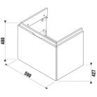 Jika Cubito Pure alsószekrény 60 cm lenyitható fehér (40J4233015001)