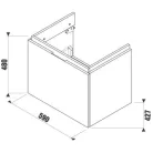 Jika Cubito Pure alsószekrény 60 cm lenyitható fino (40J4233015191)