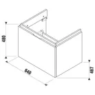 Jika Cubito Pure alsószekrény 65 cm lenyitható tölgy (40J424301519)