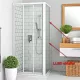 Roltechnik LLBD 800 zuhanyfal brillant profil transparent betét (412-8000000-00-02)