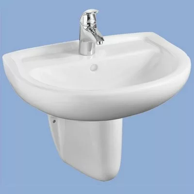 Alföldi Bázis mosdó 60 cm 1 csaplyukkal fehér (4191 60 01)