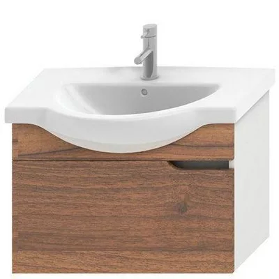 Jika Mio alsószekrény 63 cm 1 fiókkal fehér dió (4341211715061)
