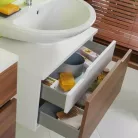 Jika Mio alsószekrény 63 cm 1 fiókkal fehér dió (4341211715061)