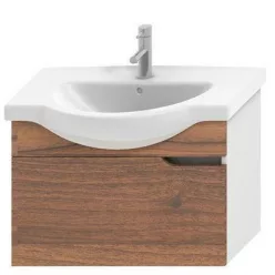   Jika Mio alsószekrény 75 cm 1 fiókkal fehér dió (4341311715061)