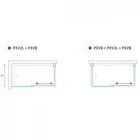 Roltechnik PXVB 700 kádparaván oldalfal transparent brillant 452-7000000-00-02