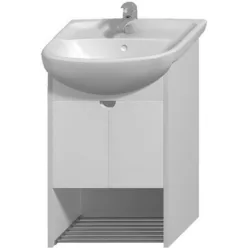   Jika Lyra Plus alsószekrény 44 cm 2 ajtóval rakodó ráccsal fehér fehér (4528010385461)