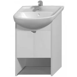   Jika Lyra Plus alsószekrény 50 cm 2 ajtóval rakodó ráccsal fehér fehér (4528110385461)