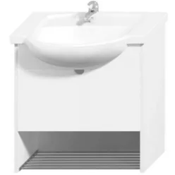   Jika Lyra Plus alsószekrény 70 cm 2 ajtóval rakodó ráccsal fehér fehér (4528410385461)