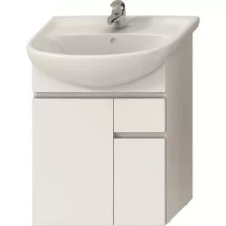   Jika Lyra alsószekrény 54 cm 2 ajtóval 1 fiókkal fehér fehér (4531220383001)