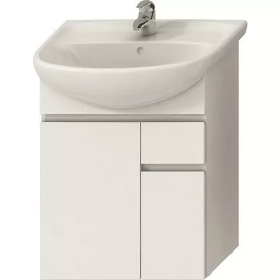 Jika Lyra alsószekrény 54 cm 2 ajtóval 1 fiókkal fehér fehér (4531220383001)