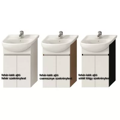 Jika Lyra alsószekrény 77 cm 2 ajtóval fehér csersznye (4531510383131)
