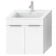 Jika Cube fürdőszobaszekrény mosdóval komplett 65 cm 2 ajtós fehér (4536011763001)