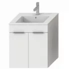 Jika Cube fürdőszobaszekrény mosdóval komplett 55 cm 2 ajtós fehér (4536111763001)
