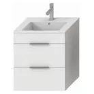 Jika Cube fürdőszobaszekrény mosdóval komplett 55 cm 2 fiókos fehér (4536121763001)