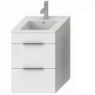 Jika Cube fürdőszobaszekrény mosdóval komplett 45 cm 2 fiókos fehér (4536221763001)