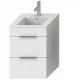 Jika Cube fürdőszobaszekrény mosdóval komplett 45 cm 2 fiókos fehér (4536221763001)