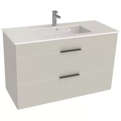   Jika Cube fürdőszobaszekrény mosdóval komplett 100 cm 2 fiókos fehér (4536521763001)