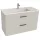 Jika Cube fürdőszobaszekrény mosdóval komplett 100 cm 2 fiókos fehér (4536521763001)