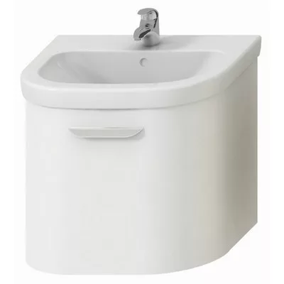Jika Olymp Deep íves alsószekrény 63 cm 1 fiókkal fehér (4541344345001)