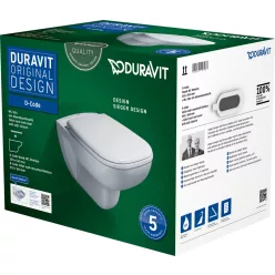 Duravit D-Code Fali WC-szett 545 mm (45700900A1)